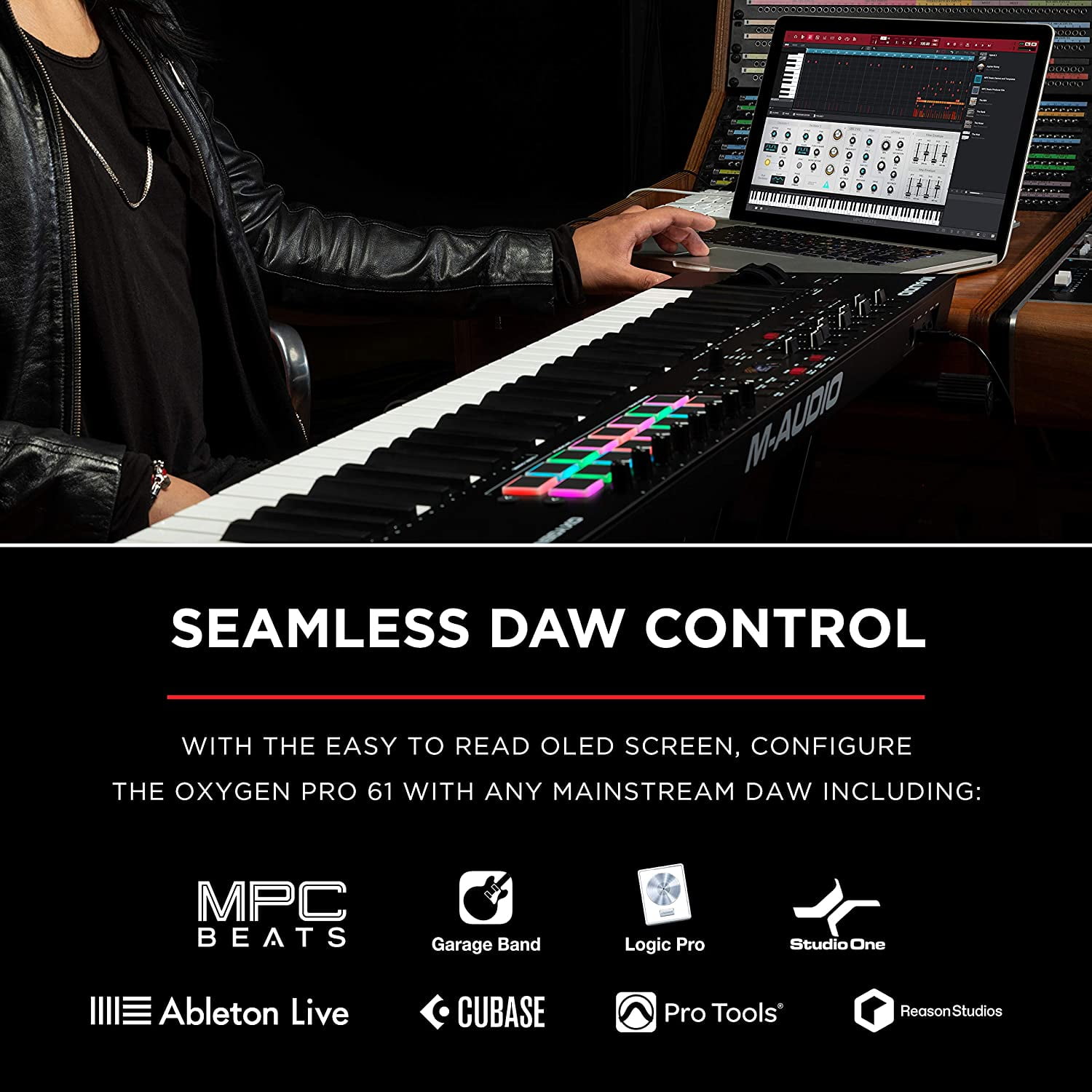 DTM・DAW M-AUDIO Oxygen Pro 61 M-Audio Oxygen Pro 61 MIDI Controller | Music & Arts