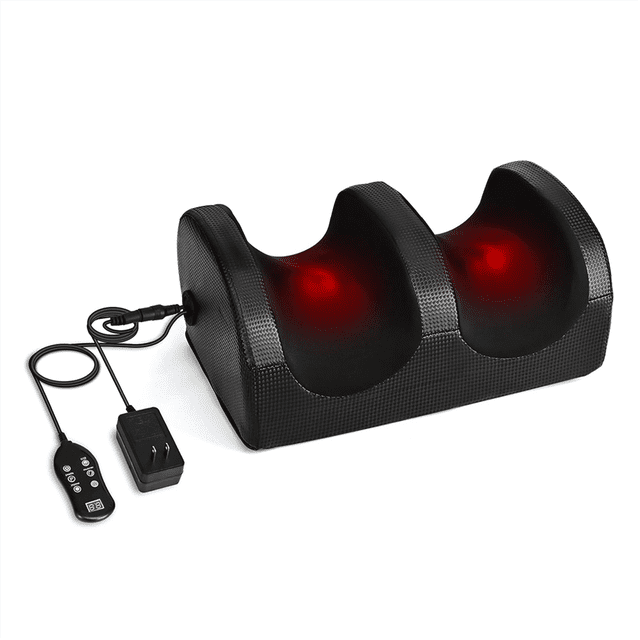 Foot Massager,Foot Massager Machine with Massage Roller,Open Design for Breathable & Clean,and Pain Relief,Relax US Plug,1 * Foot Massager,Black