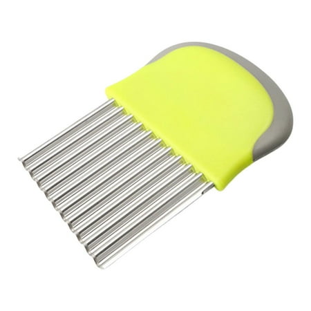 

Famure Wave Potato Cutter|Stainless Steel Wavy Slicer for Potatoes Cucumbers|Non-Slip Handle Vegetable Choppers for Kitchen