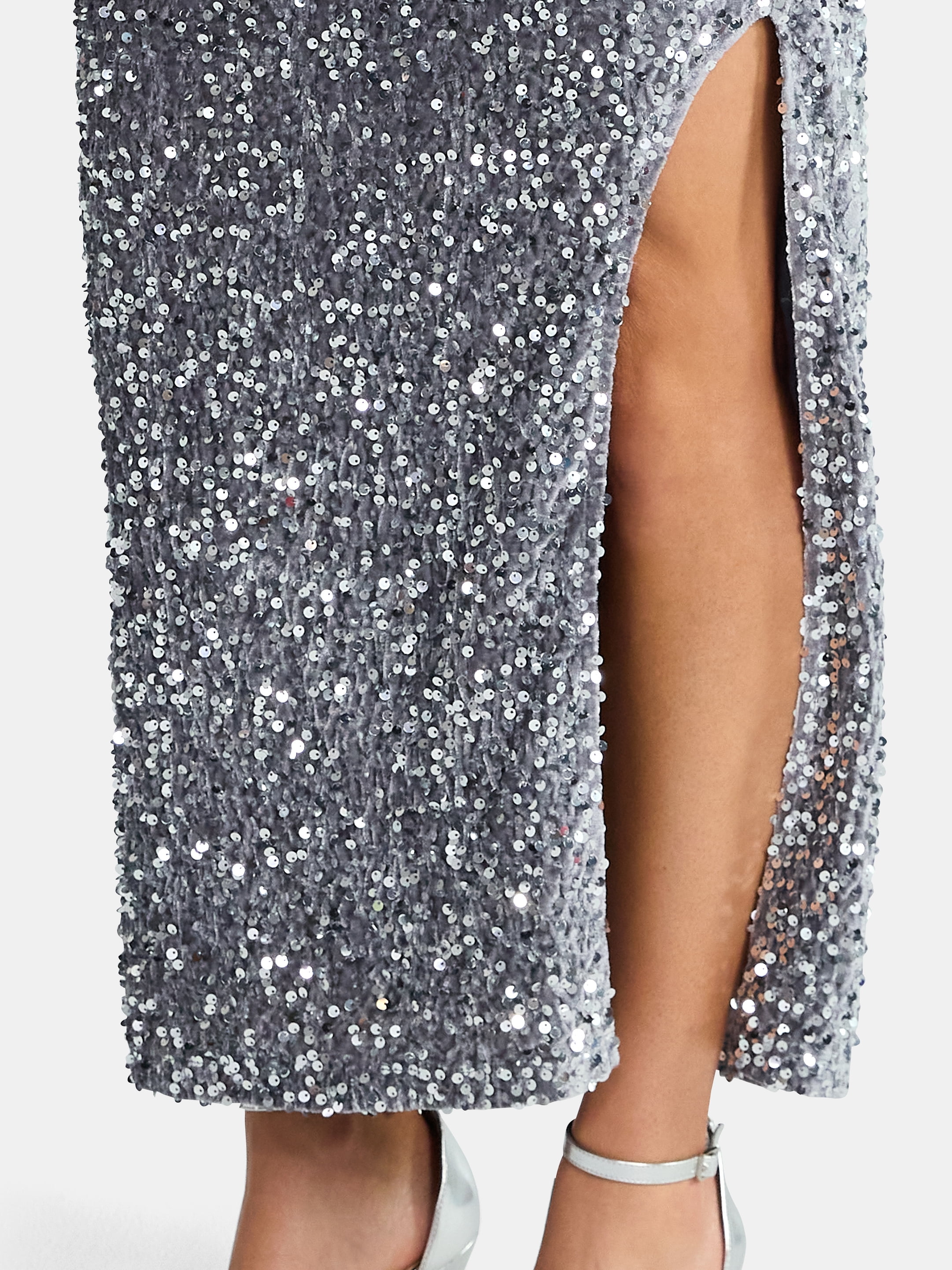 Madden NYC Women's Sequin Velour Maxi Skirt, Sizes XXS-XXL