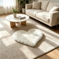 thumbnail image 6 of Byujiro Heart Shaped Fluffy Rug, Soft Plush Bedside Floor Mat for Bedroom Living Room, Non Slip Washable Carpet, 16 x 20 Inches, 6 of 6