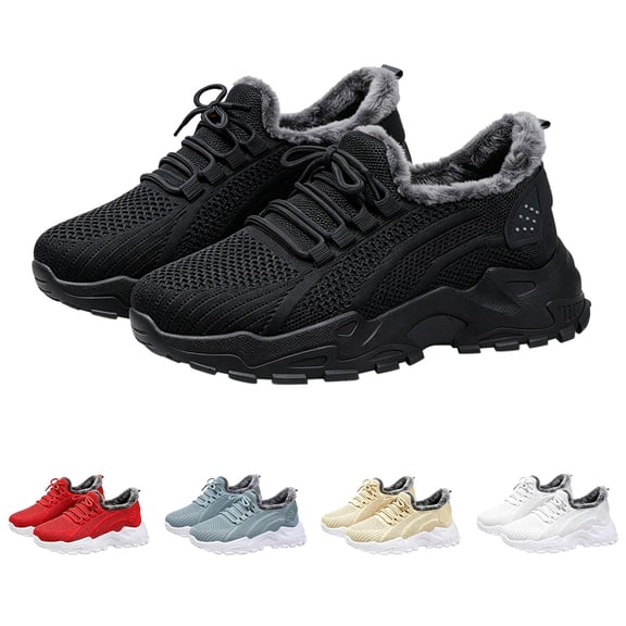EaseDay Women's Snow Boots Waterproof Winter Boots With Warm Faux Fur Lining Slip On Outdoor Shoes For Women Non Slip Snow Shoes Casual Walking Boots