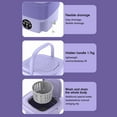 Portable 8L Mini Folding Washing Machine, Semi-Automatic Rotary Drying, Socks Underwear Washing Machine, Travel Camping Washing Machine