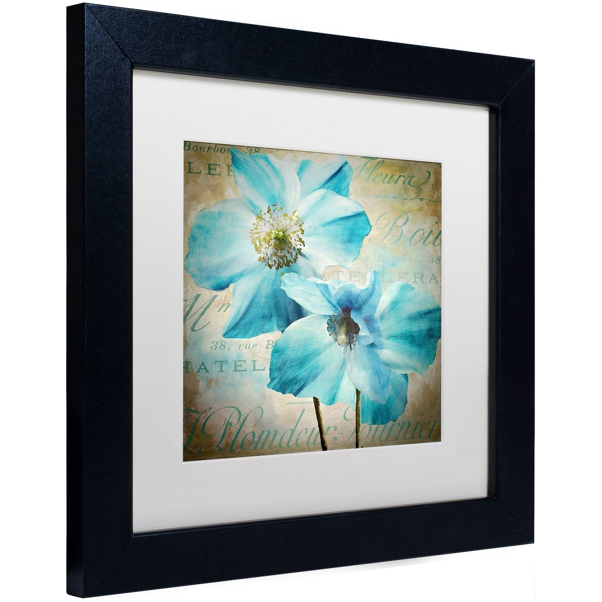 Trademark Fine Art "Himalayan Blue I" Canvas Art by Color Bakery White Matte, Black Frame