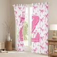 thumbnail image 3 of Castle Fairy Girls Alphabet Z Blackout Curtains Set of 2 (52x84 Each),Personalized Initial Window Curtains,Pink Bow Curtains and Drapes,Ultra Soft Home Decor, 3 of 6