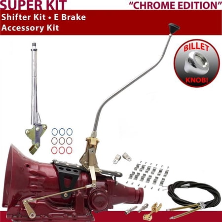 American Shifter C6 Shifter Kit Chrome 23 in. Swan E Brake Cable Clamp Clevis for F57C2