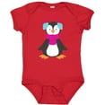 thumbnail image 3 of Inktastic Cute Penguin, Penguin With Ear Warmers, Scarf Boys or Girls Baby Bodysuit, 3 of 5