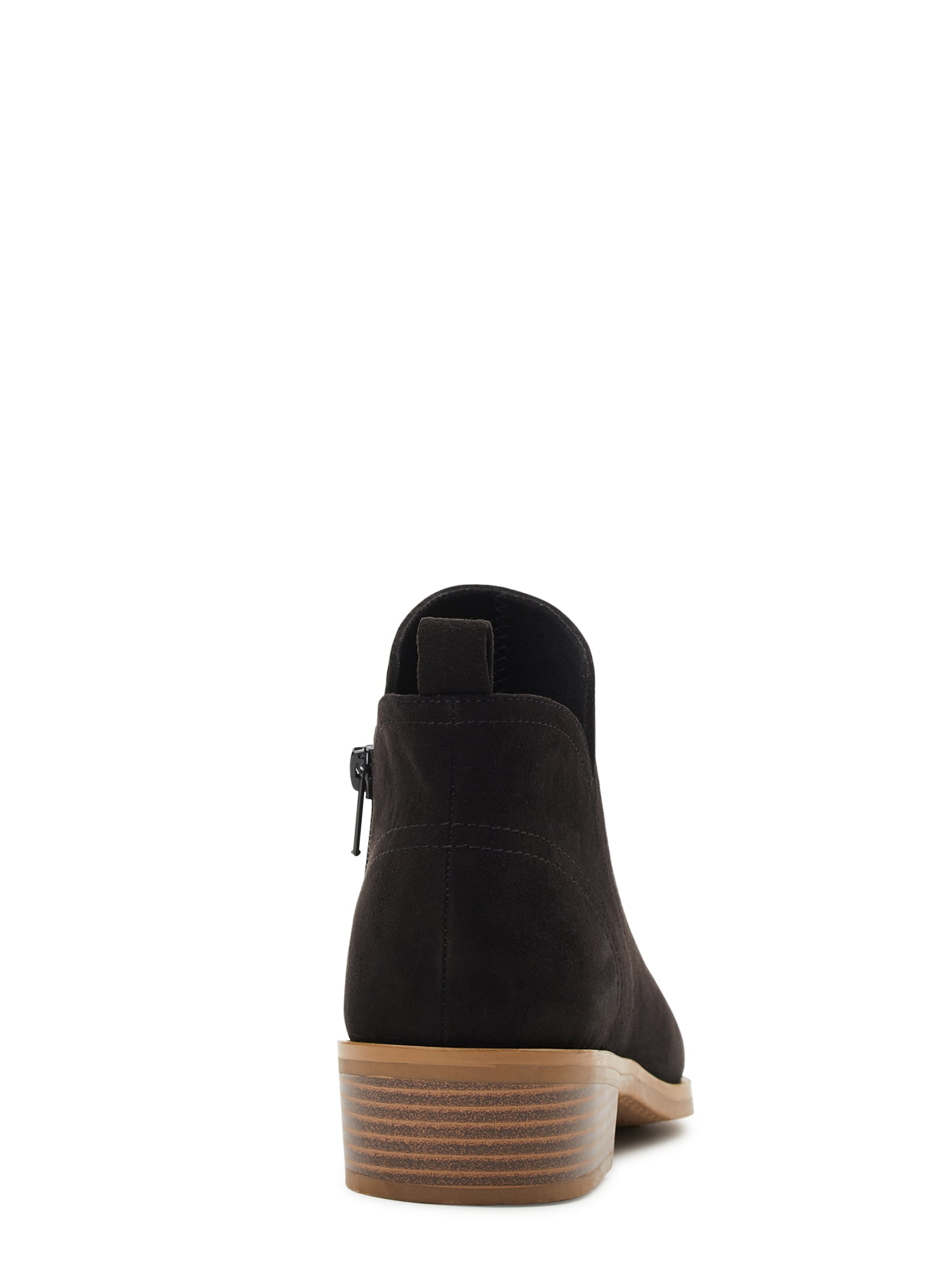 Time and Tru Women's Faux Suede Ankle Boots, Wide Width Available
