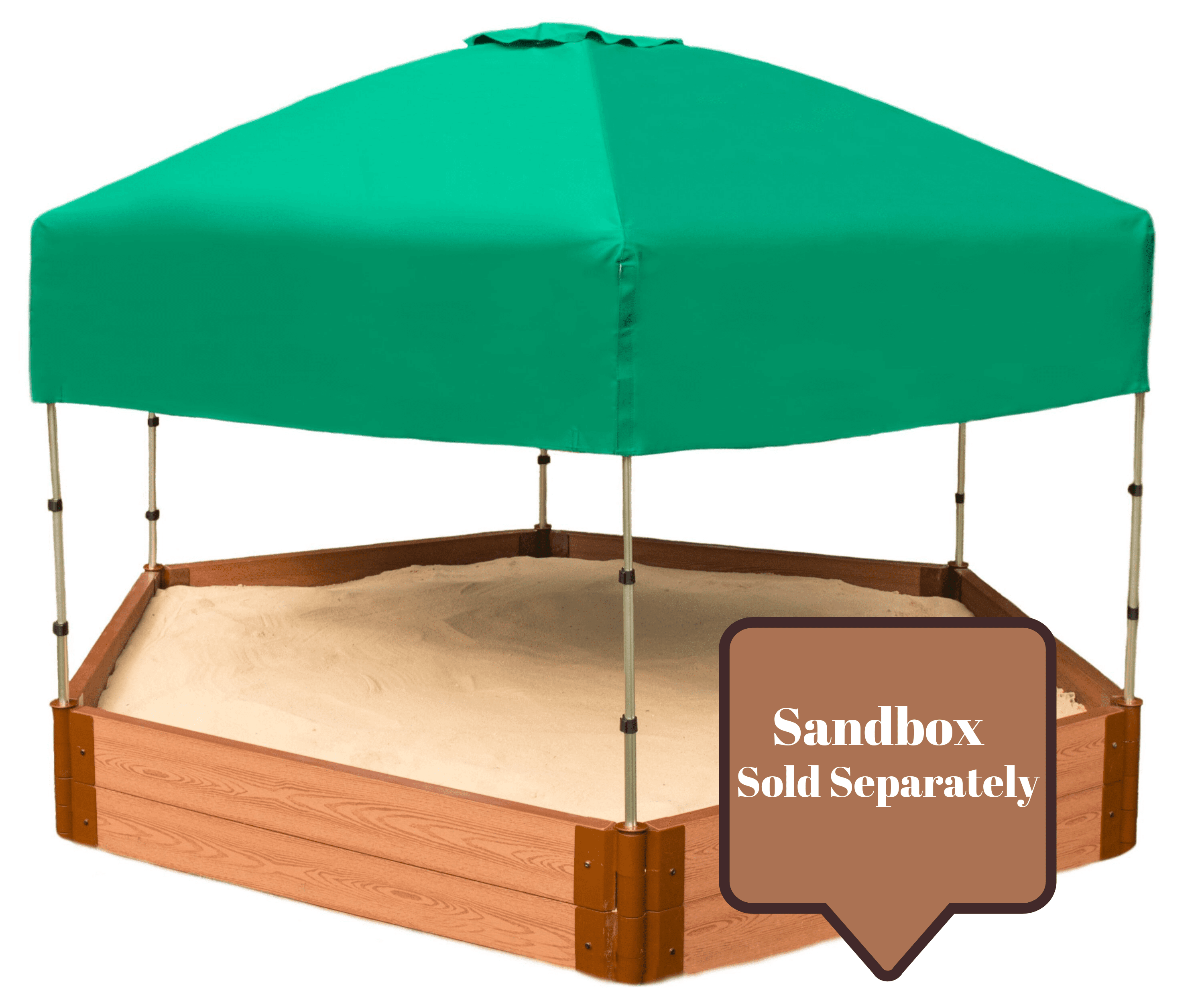 Frame It All 84in. X 96in. X 37in. Telescoping Hexagon Sandbox Canopy