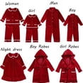 thumbnail image 2 of Venta al por mayor 2023 pijamas para bebés, niños y niñas, pijamas para hermanos, pijamas a juego para niños, pijamas de terciopelo rojo navideño para niños, 2 of 4