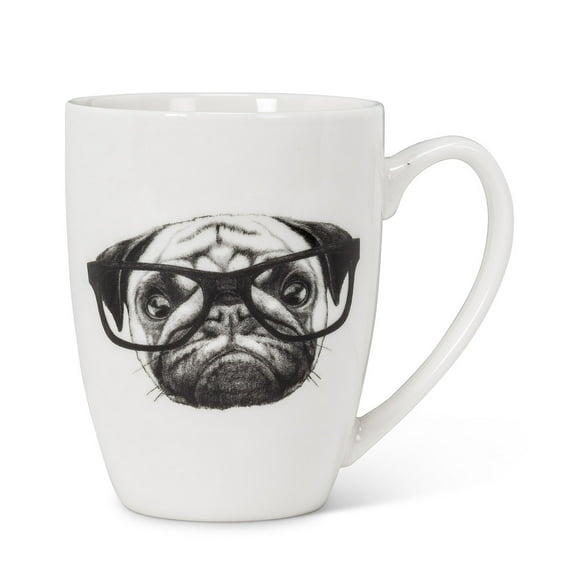 Set of 4 Pen & Ink Pug Mug
