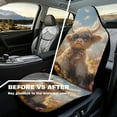 thumbnail image 5 of Yuyamidu Highland Cow Car Seats Covers 2 PCS Cute Vehicle Seat Protective Covers Fit Most Cars, SUV, Sedan, Van Washable Cushion Trim Covers, 5 of 6