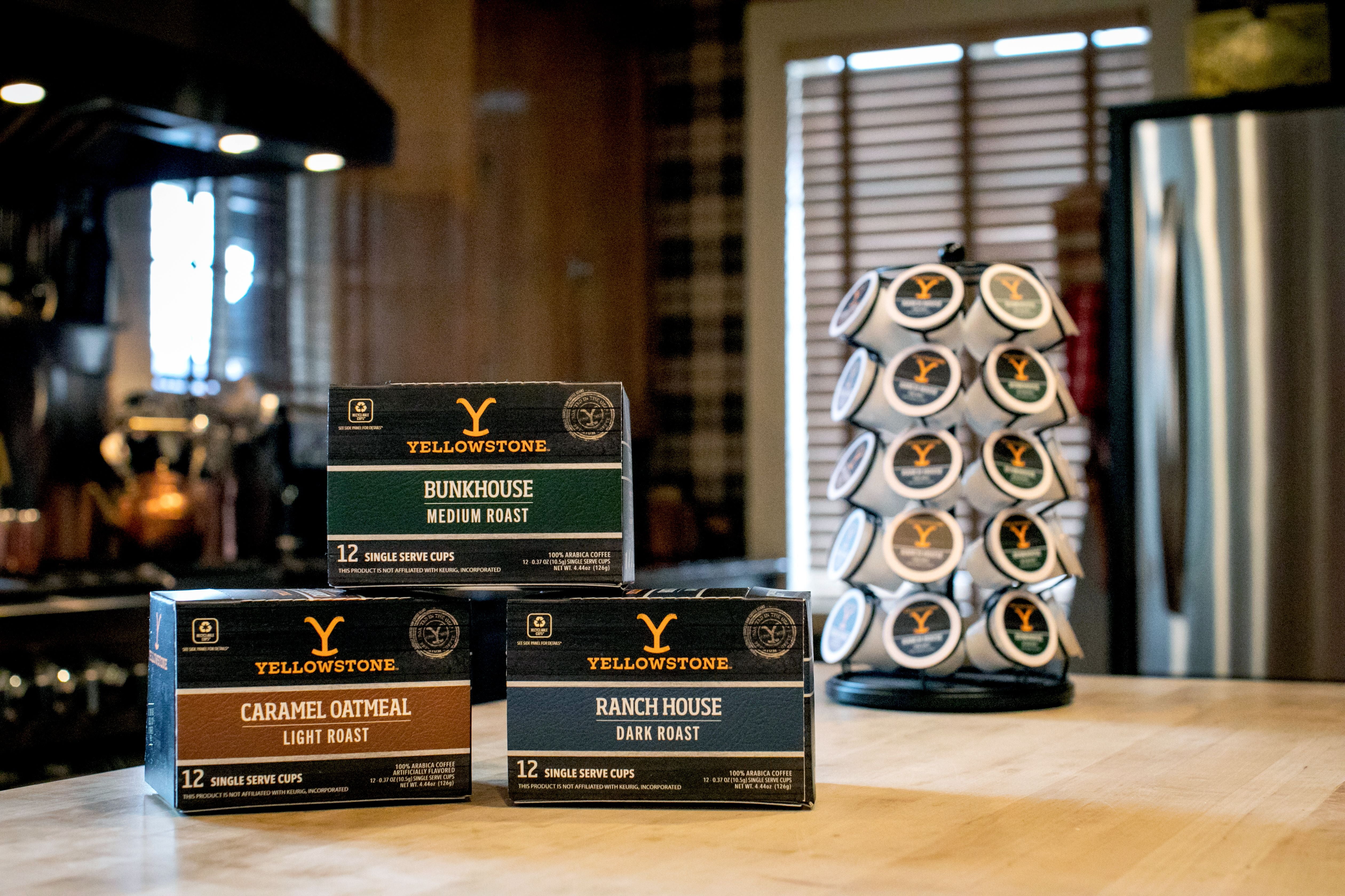 Yellowstone Bunkhouse Medium Roast Coffee Single Serve Pods 12 ct, 3 pack
