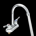 thumbnail image 3 of LELINTA Two-Handle Kitchen Faucet-Brushed Nickel Two Handle Bathroom SiLELINTA Faucet,Without Pop Up Drain and Hot & Cold Water Hose, 3 of 8