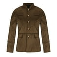 thumbnail image 3 of Father's Day Gifts,Mens Vintage Blazer Jacket Single Breasted Stylish Work Business Casual Suit Jackets Sports Coat Long Sleeve (X-Large, Brown), 3 of 4
