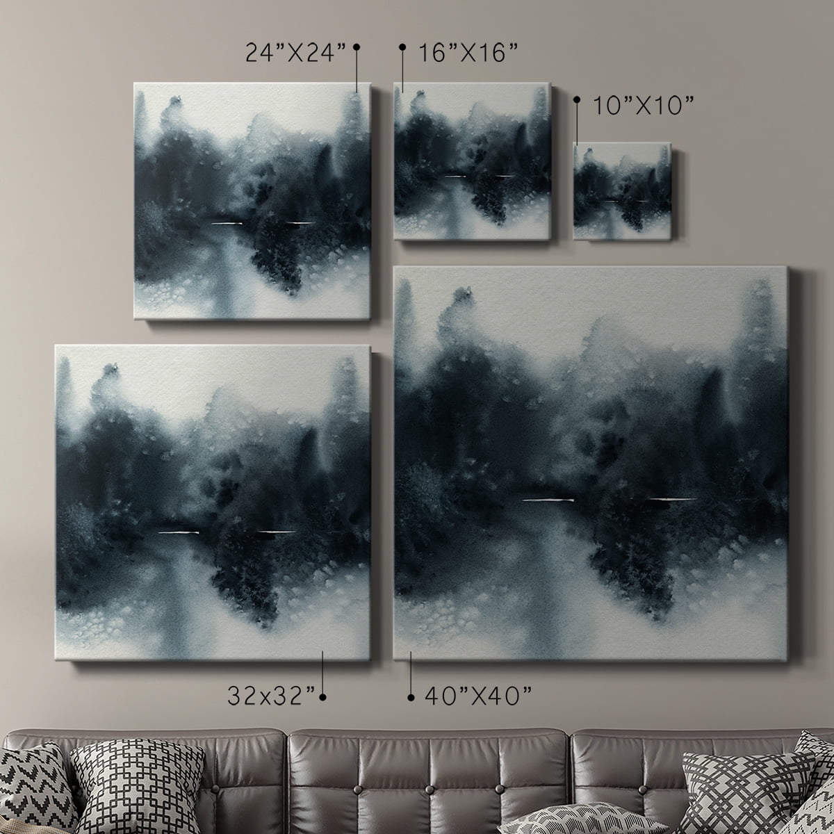 Wexford Home Winter Months II-Premium Gallery Wrapped Canvas, 24" x 24" - Ready to Hang