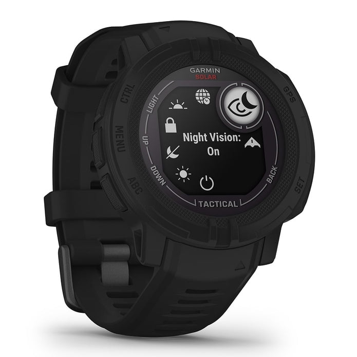 Garmin Instinct 2 Solar Tactical Rugged GPS Smartwatch - Power