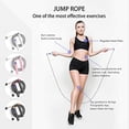 thumbnail image 4 of Jump Rope with Counter, Cordless Weighted Jump Rope, Adjustable， for Fitness,Sports Training pink + gray, 4 of 5