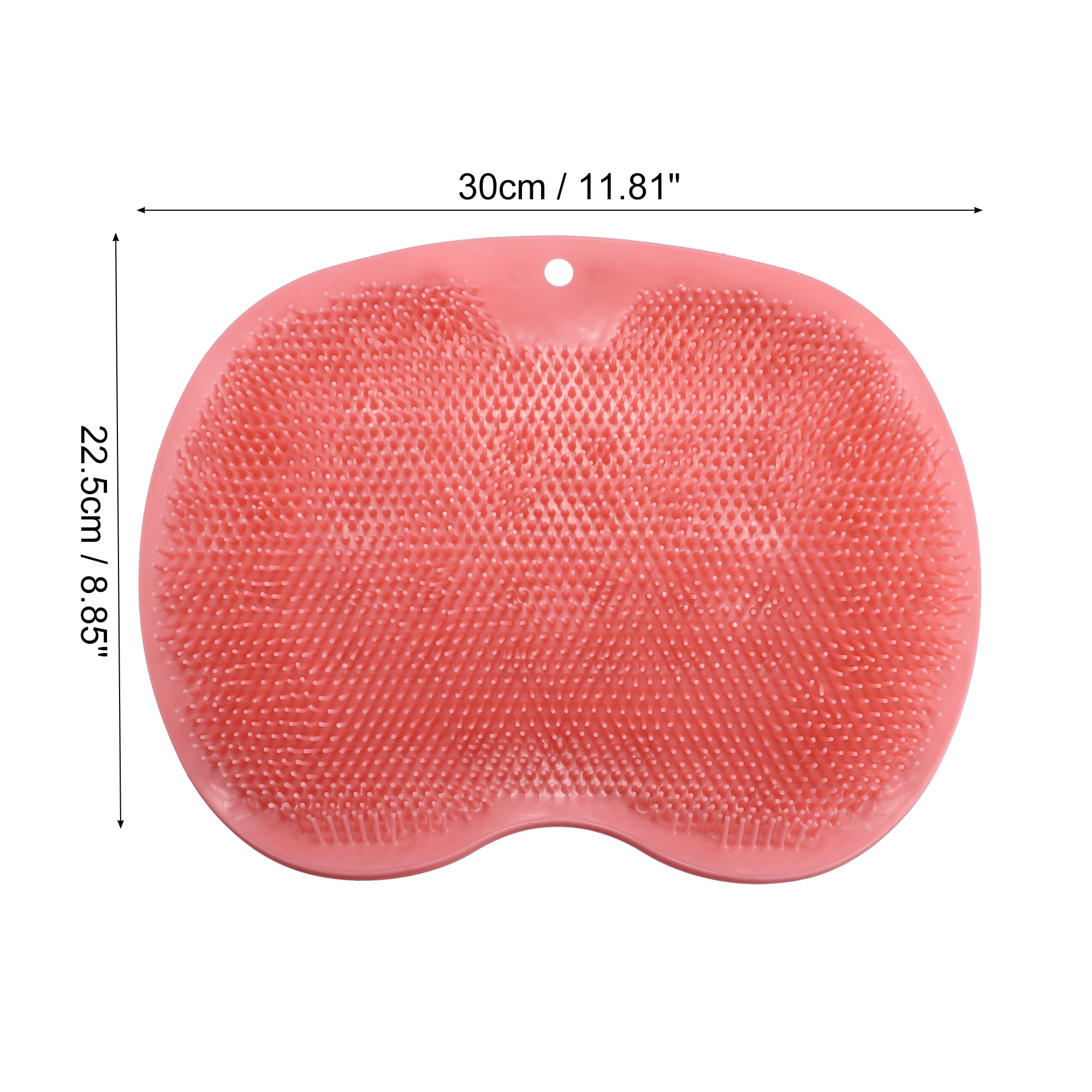 Unique Bargains Foot Clean Massager Scrubber with Suction Cups 11.81"x9.84" Pink