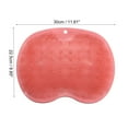 thumbnail image 4 of Unique Bargains Foot Massager Scrubber Shower Foot Clean Massager Scrubber with Suction Cups 11.81"x8.85" Pink, 4 of 6
