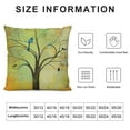 thumbnail image 5 of GOSMITH  Oil Painting Tree and Bird Throw Pillow Cases Spring Season Decoration for Home Office Square  Pillowslip,, 5 of 5
