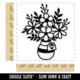thumbnail image 2 of Vase with Bouquet of Flowers Square Rubber Stamp Stamping Scrapbooking Crafting - Medium 1.75in, 2 of 7