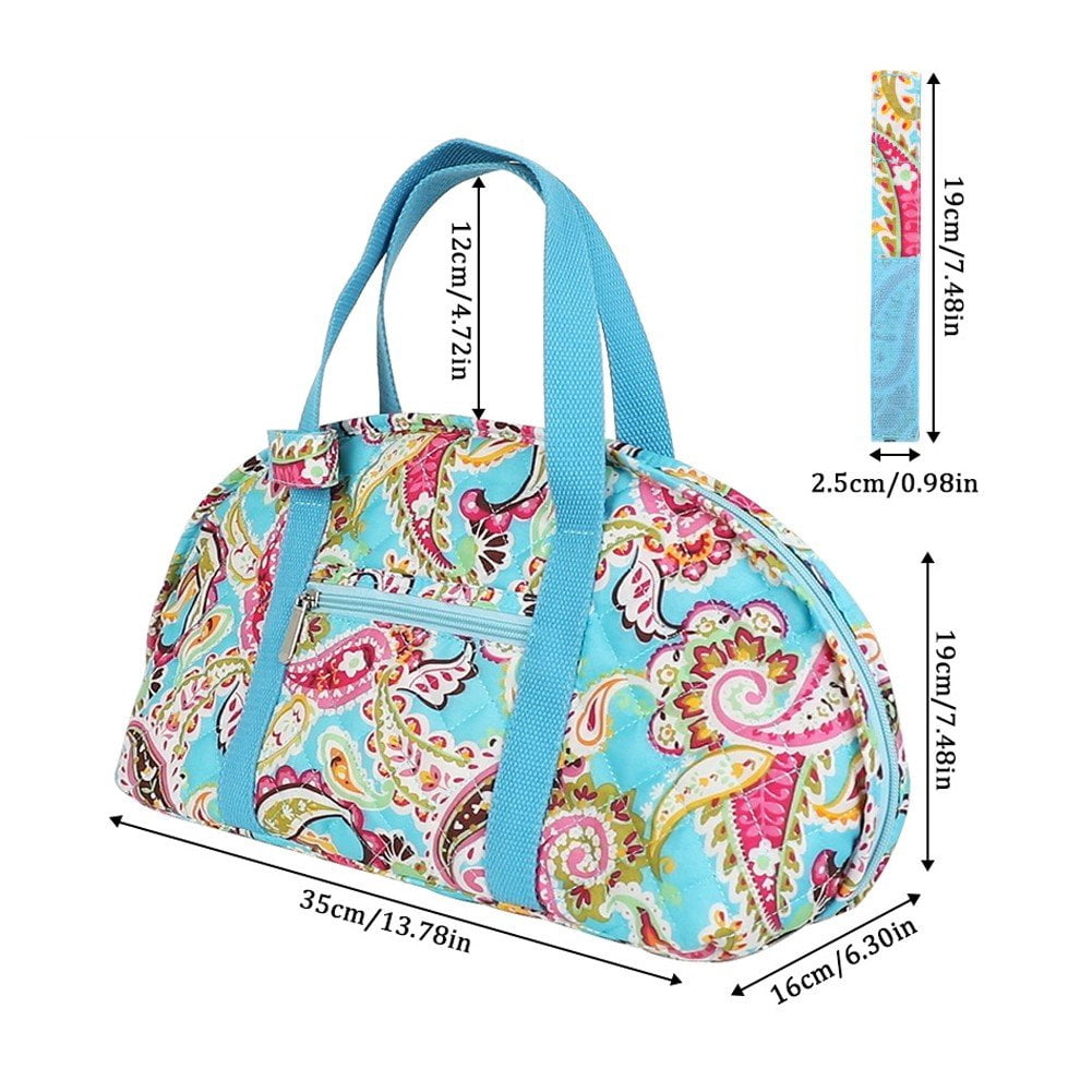 Portable Crochet Bag with Handle Crochet Tote Bag Travel Yarn Organiser Knitting Tools Accessories for Crafting Sewing