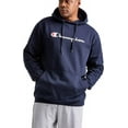thumbnail image 2 of Champion Men's Big & Tall Script Hood Pullover Fleece, Navy, Size 3X, 2 of 6