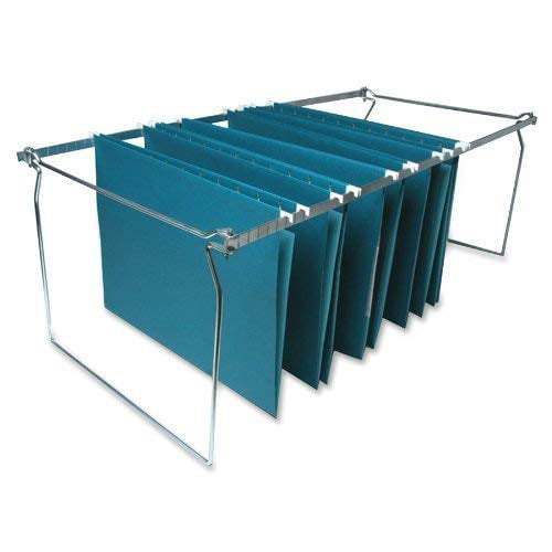 2 Pack Sparco Hanging File Folder Frames Stainless Steel Letter Size Width and Adjustable Length  SPR60529