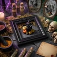 thumbnail image 6 of Dalxymotic Halloween Photo Frame, Black Relief Empty Decorative Frame, Spooky Photography Background Prop, Halloween Mini Frame Decor for Table, Shelves, Home, Party, Mantel, 6 of 6