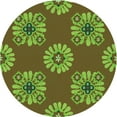 thumbnail image 1 of Ahgly Company Machine Washable Indoor Round Transitional Dark Bronze Brown Area Rugs, 8' Round, 1 of 7