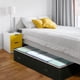 thumbnail image 4 of Caja De Almacenamiento De 23cm Para Debajo De La Cama Con Tela No Tejida Y Cubierta De Pvc Transparente Para Ropa, Colchas Y Organización Del Hogar, Color Negro (1 Unidad) Rkxzt, 4 of 8