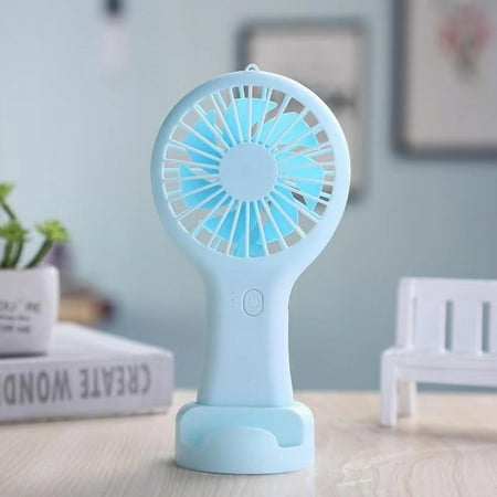 

Wisremt Mini Handheld Fan for Kids/Girls/Boys 3 Speed Strong Wind Cooling Fan Cute Design Powerful Holding Small Fan for Travel Camping and Bedroom (Built-in Battery 800mAh)