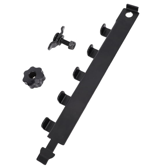 L Track Single Tie Down Hook, 5 Hooks Black Coated L Track Hook Versatile Secure for Truck Bed Trailer Cargo Control Pickup RV ATV