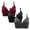 Red+Black+Gray, variant on Hjlmsx Womens Plus Size No Underwire Bras Large Cup Everday Bras Full Coverage Push Up Bras Underwear 2 Packs