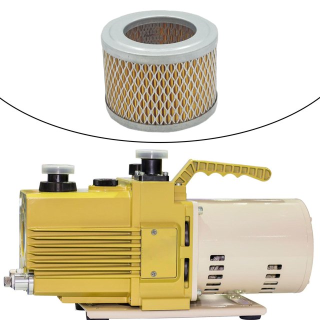 Piezas del filtro de la bomba de vacío F004, accesorios de repuesto, altura de 72mm, filtro de entrada del soplador de anillo de aire, diámetro exteri