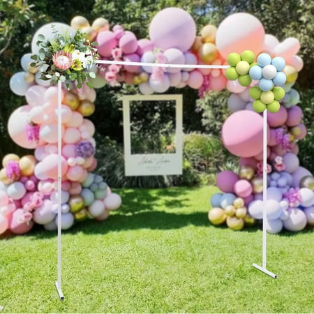 

Free Standing Metal Square Arch Wedding Backdrop Flower Frame Butterfly Knob