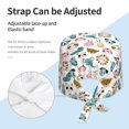 thumbnail image 4 of Kdxio Cartoon Animals Pattern Turban Hat for Women Men Comfortable Adjustable Cleaning Working Cap with Sweatband, 4 of 8