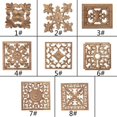 thumbnail image 4 of European Carved Unpainted Mouldings Square Natural Wooden Applique for Furniture, 4 of 4