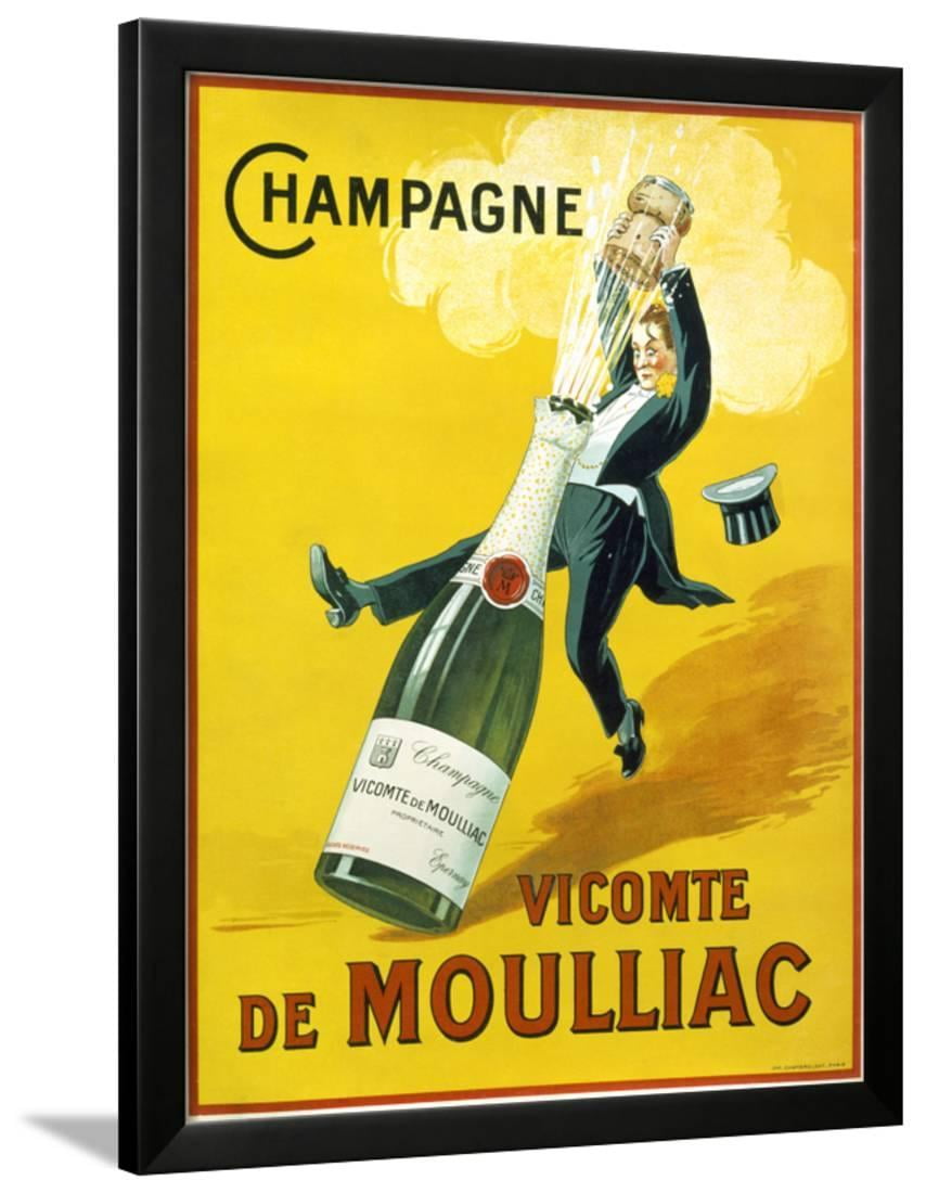 Champagne Vicomte De Moulliac Framed Print Wall Art By ...