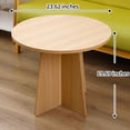 thumbnail image 3 of BEJOLO Round Coffee Table, Modern Table with Wood Grain Finish, End Table Side Tables for Living Room, 3 of 10