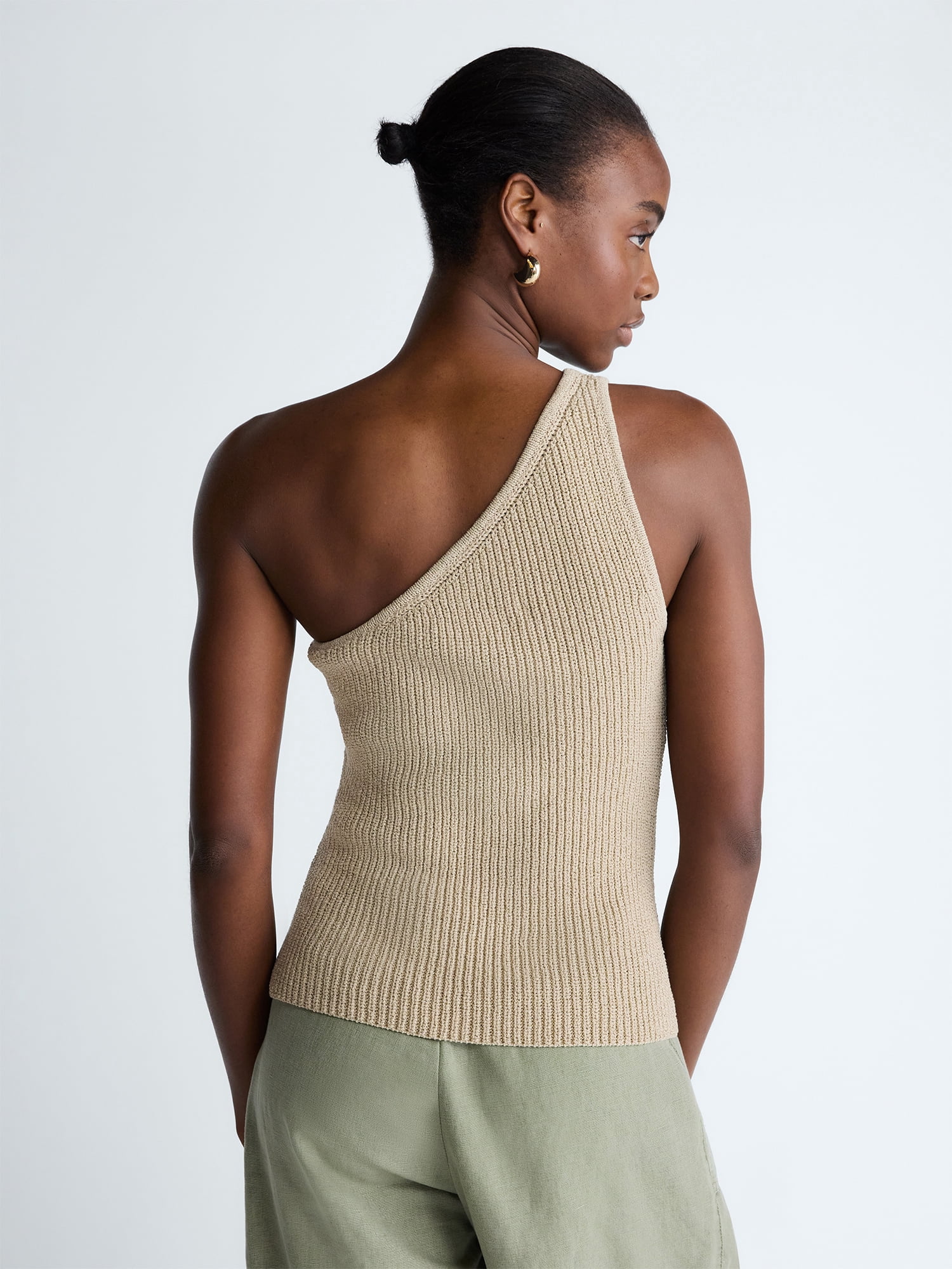 Scoop Women's and Women's Plus One Shoulder Knit Top, Sizes XS-4X