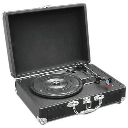 Pyle Home Retro Belt-Drive Turntable with USB-to-PC Connection, Black