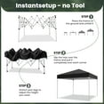 thumbnail image 5 of GVDV Outdoor Pop up Canopy 10'x10' Tent Camping Sun Shelter-Series Party Tent (Black), 5 of 12