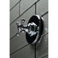 thumbnail image 3 of Kingston Brass KS3031BX Wall Mount 3-Way Diverter Valve with Trim Kit, Polished Chrome, 3 of 5