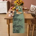 thumbnail image 2 of Green Black Branches Table Runner 70 Inches, Botanical Dead Tree Birds Bed Runner Dresser Scarves Tabletop for Indoor Outdoor Parties/Ceremony/Banquet, 13" x 70", 2 of 9