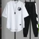 thumbnail image 3 of Ropa para hombre Conjuntos de pantalones con alfabeto Conjunto de chándal para correr 5xl Top de gimnasio Trajes deportivos blancos Camiseta elegante para hombre Marcas originales con estilo Genial, 3 of 5