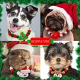 thumbnail image 3 of 1PC Christmas Decorate Pet Bowtie Dog Deer Hair Ball Pet Puppy Adjustable Snowman Necktie Collar for Small Large Dog Accessories, 3 of 5