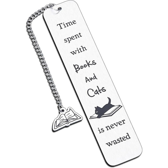 Cat Dad Gifts for Fathers Day, Cat Bookmark for Women Men, Gifts for Book Lovers, Cat Mom Gifts Book Accessories Bookmarks for Pet Lover Christmas Stocking Stuffers for Teens