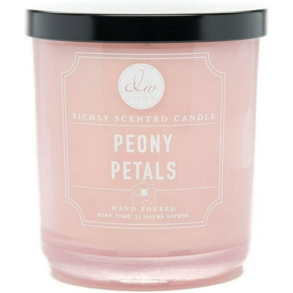 DW Home Medium Single Wick Candle, Peony Petals